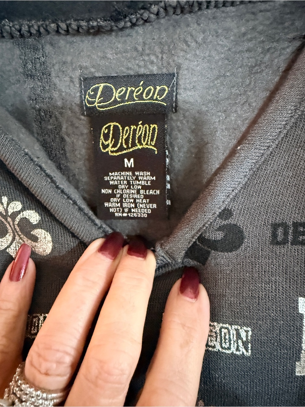Dereon NWT by Beyoncé hoodie
dress features a bold all-over
monogram Y2K sz M - Picture 3 of 11